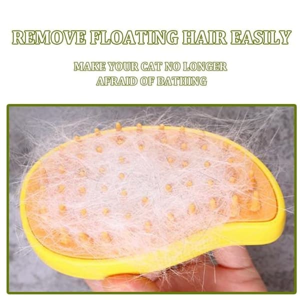 Lollanda Steamy Cat Brush 4-in-1, Cat Steamy Brush, Steamy Dog Brush – Höyrytoiminto, itsepuhdistuva