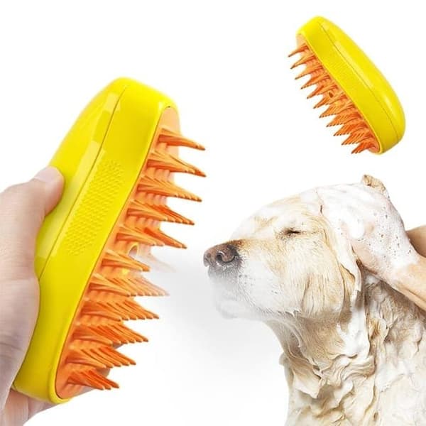 Lollanda Steamy Cat Brush 4-in-1, Cat Steamy Brush, Steamy Dog Brush – Höyrytoiminto, itsepuhdistuva