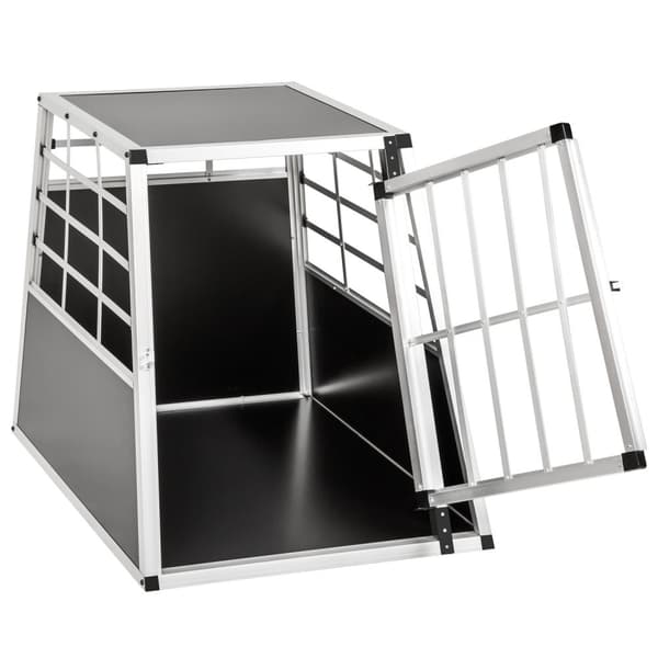 Hundbur singel med rak baksida - 65 x 90 x 69,5 cm