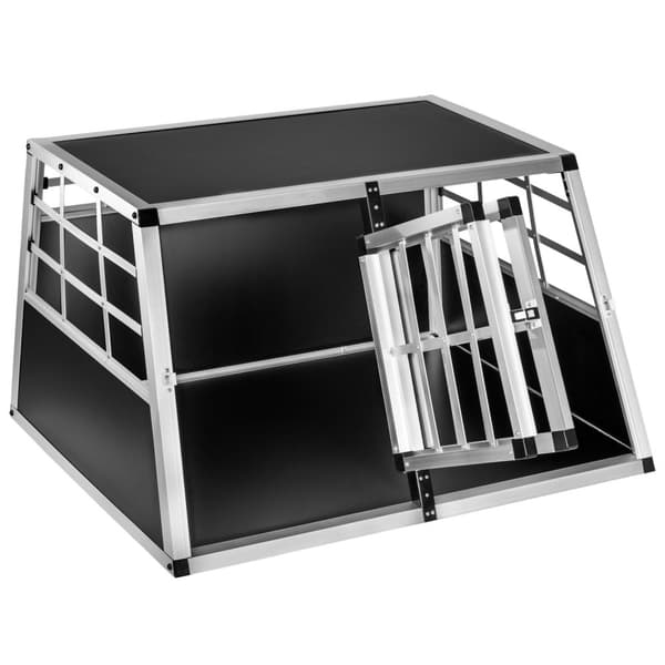 Hundbur dubbel med rak baksida - 89 x 69 x 50 cm