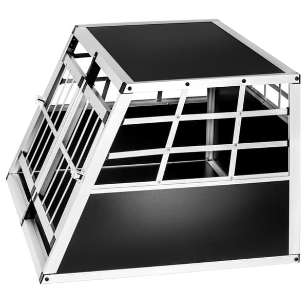 Hundbur dubbel med rak baksida - 89 x 69 x 50 cm
