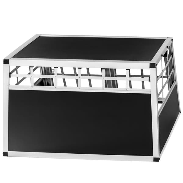 Hundbur dubbel med rak baksida - 89 x 69 x 50 cm