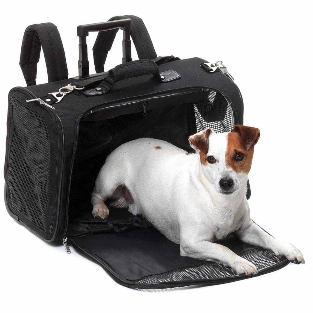 FLAMINGO bæretaske til kæledyr Smart Trolley sort 54 x 25,5 x 36,5 cm 31470