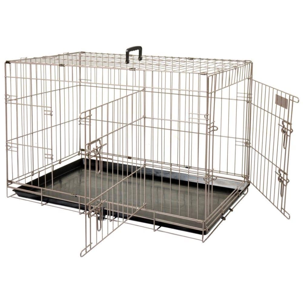 FLAMINGO kæledyrsbur Ebo metallisk brun 109 x 70 x 77 cm 517583