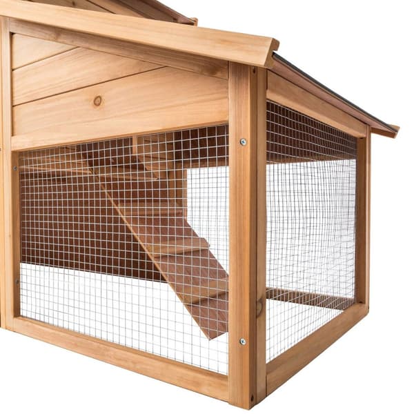 XXL Kaninbur Johannes 226x77x95,5cm - brun