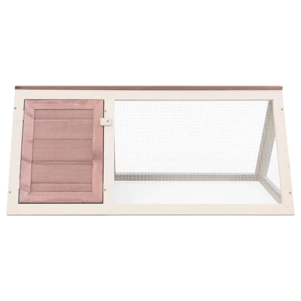 vidaXL Kaninbur brun tre