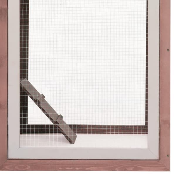 vidaXL Kyllingbur mocca 170x81x110 cm heltre furu og gran