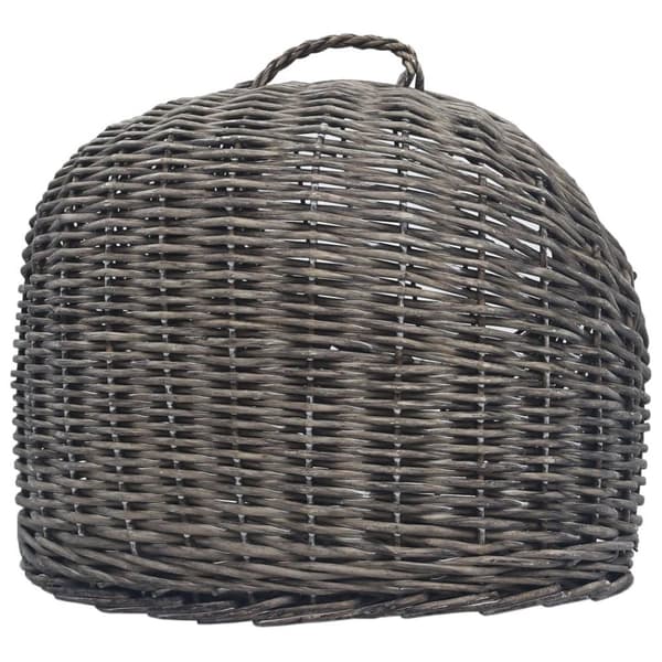 vidaXL Kattbur grå 60x45x45 cm naturlig pil