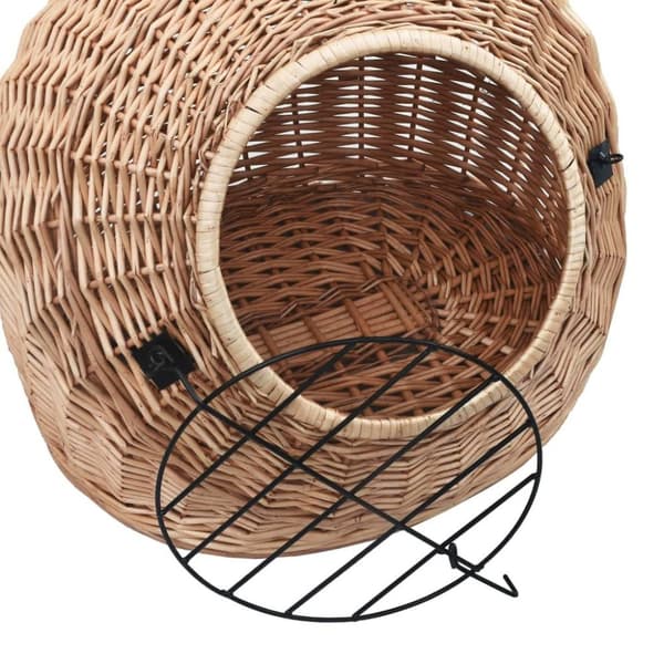 vidaXL Kattbur 50x42x40 cm naturlig pil