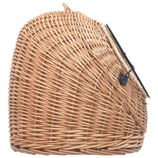 vidaXL Kattbur 50x42x40 cm naturlig pil