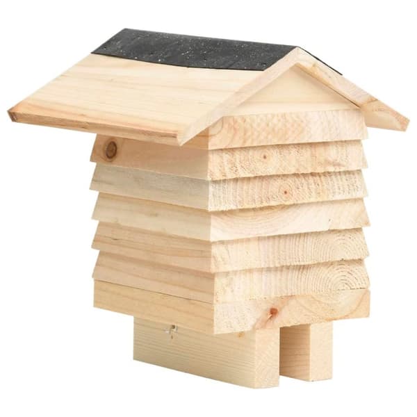 vidaXL Bihotell massivt granträ 22x20x20 cm