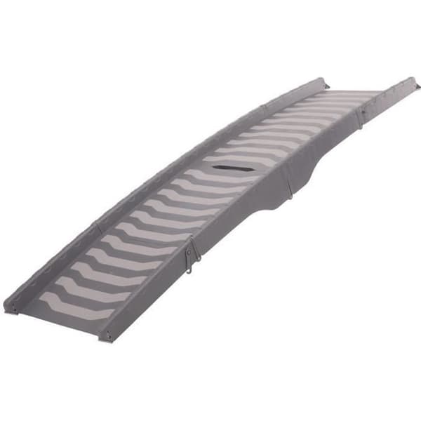 TRIXIE Ramp - 39 x 150 cm - Plast - Vikbar i 3 delar - Grå - För hundar