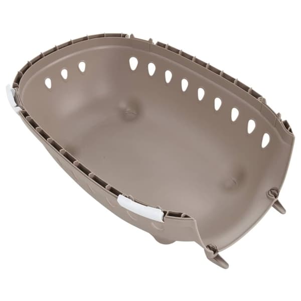 vidaXL Transportbur vit och brun 50x34,5x32 cm PP