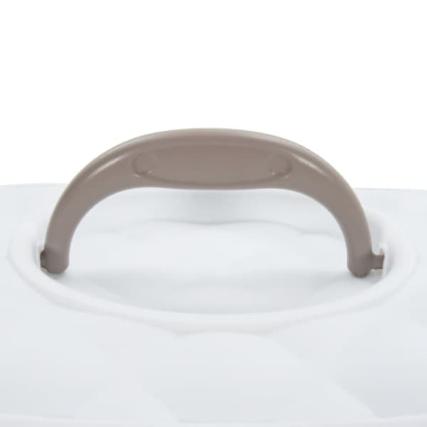vidaXL Transportbur vit och brun 50x34,5x32 cm PP