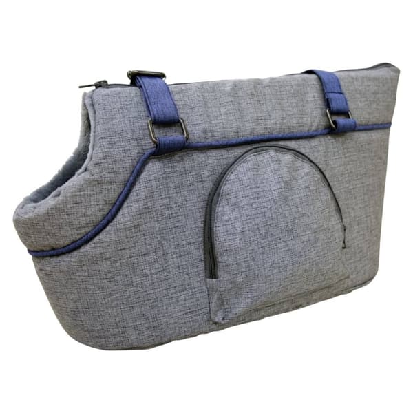 Kerbl Husdjursväska Marie 46x23x25 cm grå och blå