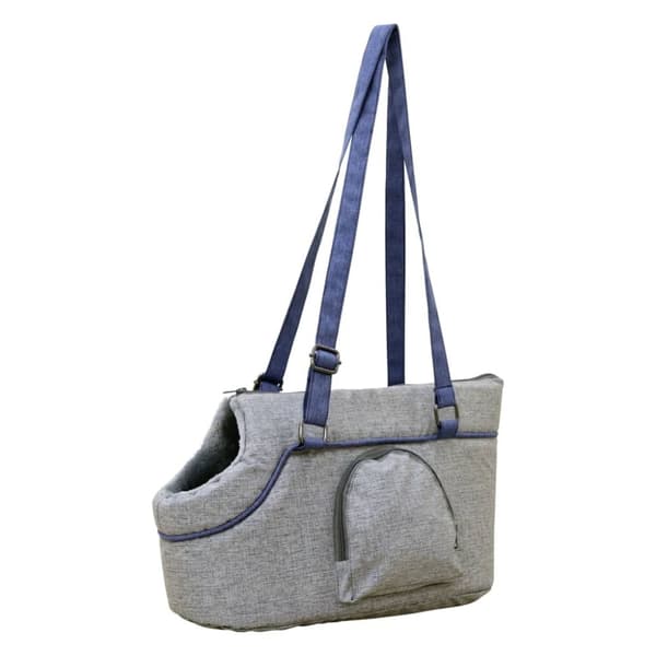 Kerbl Husdjursväska Marie 46x23x25 cm grå och blå