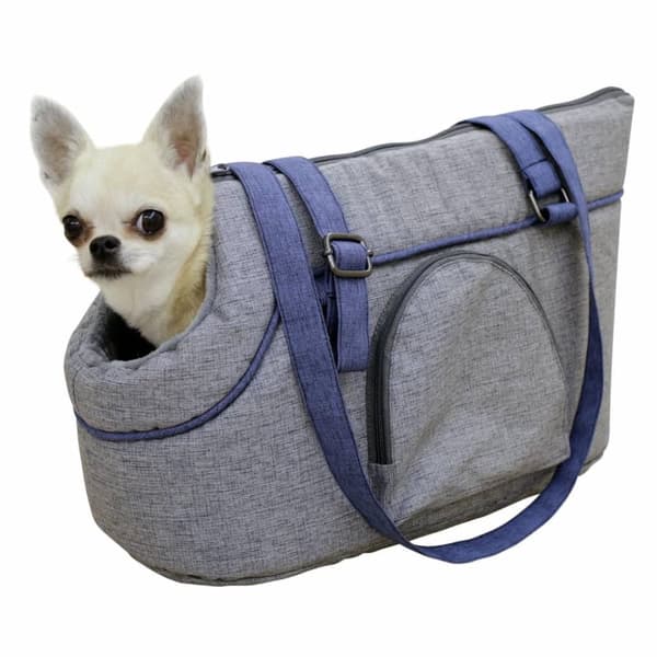 Kerbl transporttaske til kæledyr Marie 46x23x25 cm grå og blå