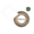 Miniatyrbild 4 av 5: Rund jutematta "Livin" mönster diameter 120 cm Atmosphera - Rund jute matta mönster 1 D120 cm