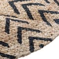 Miniatyrbild 2 av 5: Rund jutematta "Livin" mönster diameter 120 cm Atmosphera - Rund jute matta mönster 1 D120 cm