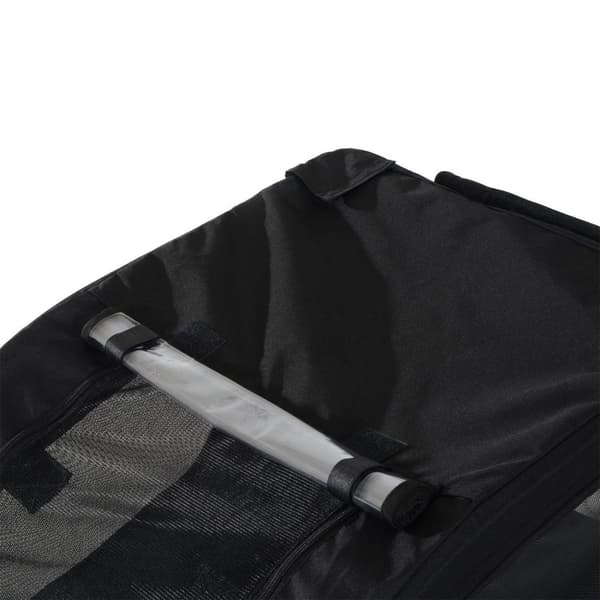 Rootz cykelanhænger hundeholder - hvid, sort - Oxford, stål - 51,18 cm x 28,74 cm x 37 cm