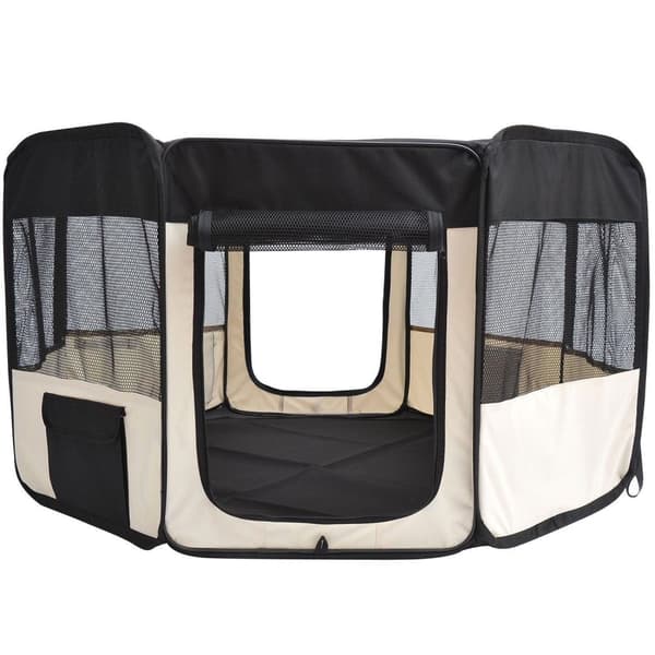 Rootz Puppy Run Outdoor Shelter - Musta, Valkoinen - Kangas, Teräs - 20,08 cm x 25,59 cm x 2,76 cm