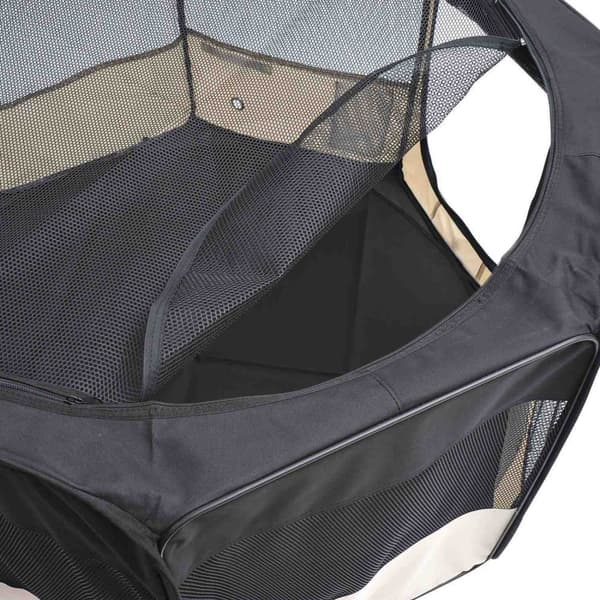 Rootz Puppy Run Outdoor Shelter - Musta, Valkoinen - Kangas, Teräs - 20,08 cm x 25,59 cm x 2,76 cm