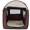 Miniatyrbillede 5 af 6: Rootz foldbar hundetransportkasse - brun - stof, PVC, stål - 24,02 cm x 18,11 cm x 20,08 cm
