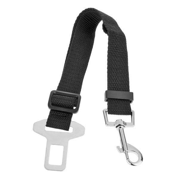 Pet Säkerhetsbälte - Svart - Hund - Justerbar rem - Slitstarka spännen - Nylon
