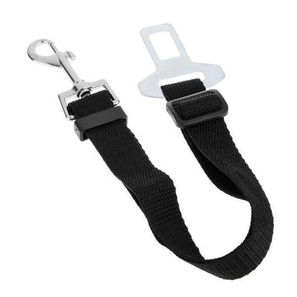 Pet Säkerhetsbälte - Svart - Hund - Justerbar rem - Slitstarka spännen - Nylon