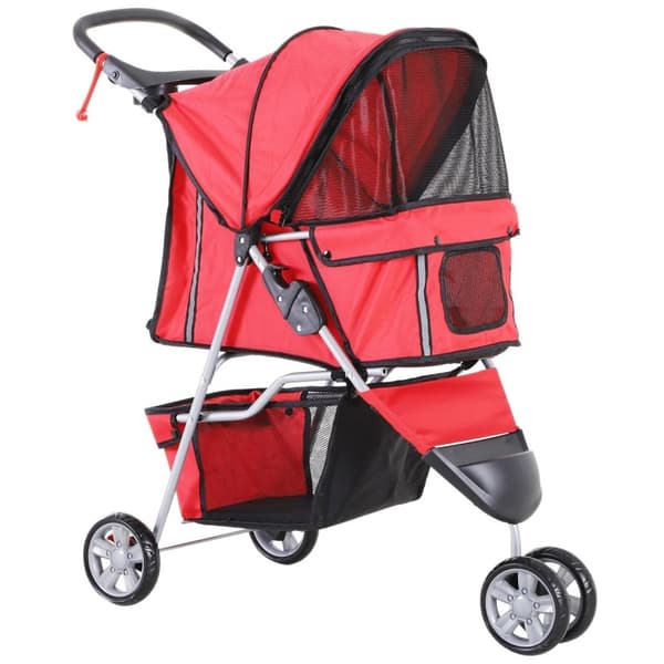 Rootz Hundvagn - Röd - Tyg, Nylon', Järn - 29,53 cm x 17,72 cm x 38,19 cm