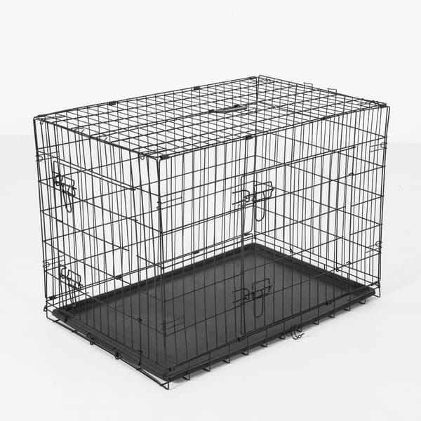 Rootz hundtransportbur - svart - järn, mage - 29,92 cm x 20,87 cm x 22,44 cm