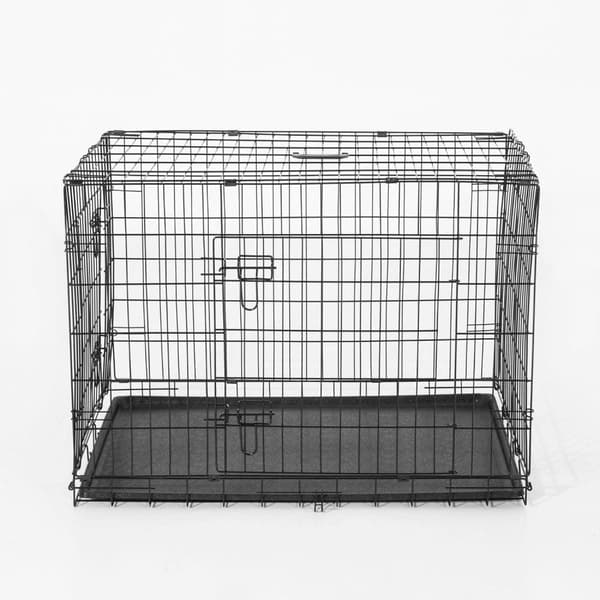 Rootz hundtransportbur - svart - järn, mage - 29,92 cm x 20,87 cm x 22,44 cm