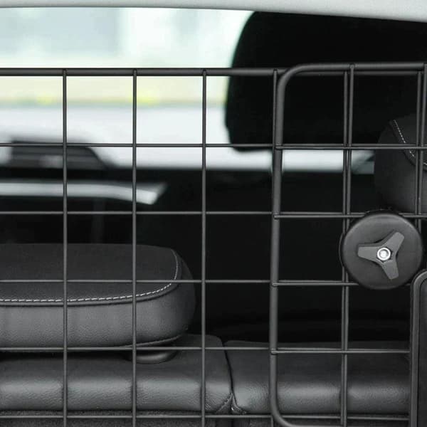 Rootz Dog Guard - Auton yleisrunkosuoja - Koiransuojan jakaja - Säädettävä - Metalli - Musta - (90-120) x 40,5 cm