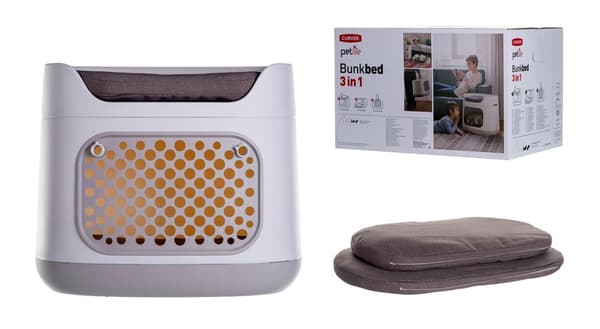 CURVER PetLife Våningssäng 3in1 - Husdjurssäng / Bärare