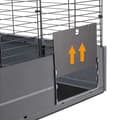 Miniatyrbild 8 av 9: Ferplast Dubbel Multipla 107.5x72x96.5 Centimeter Bur Kaniner Svart