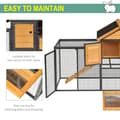 Miniatyrbillede 4 af 9: Nancy's Aaron Lake Rabbit Hutch - Geel, Zwart - Firwood, Metal - cm x 48,03 cm x 36,22 cm