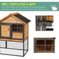 Miniatyrbillede 5 af 9: Nancy's Aaron Lake Rabbit Hutch - Geel, Zwart - Firwood, Metal - cm x 48,03 cm x 36,22 cm