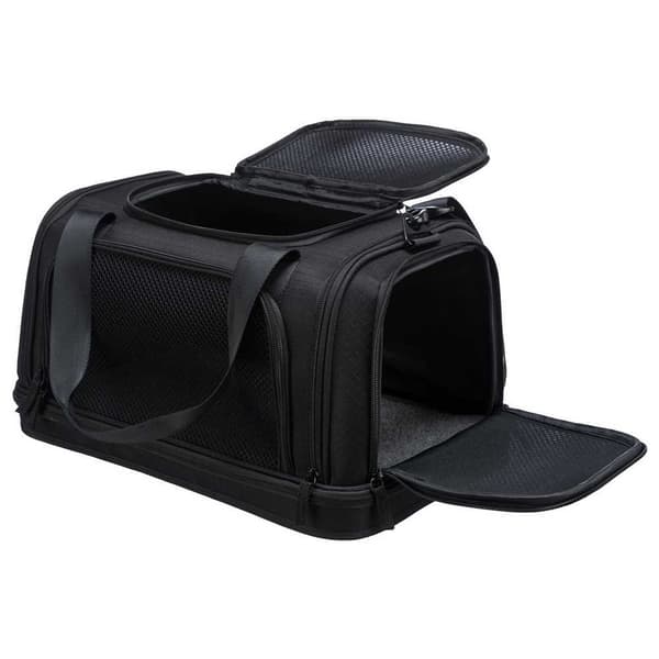 Trixie Lentolaukku Airline Plane Musta 28 × 25 × 44 cm