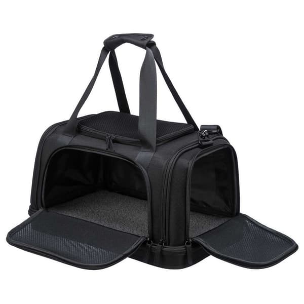 Trixie Lentolaukku Airline Plane Musta 28 × 25 × 44 cm