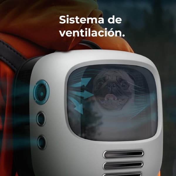 Cecotec Multifunctional pet carrier, incorporating a ventilation system, comfortable and spacious: 43 x 42 x 27.6 cm.