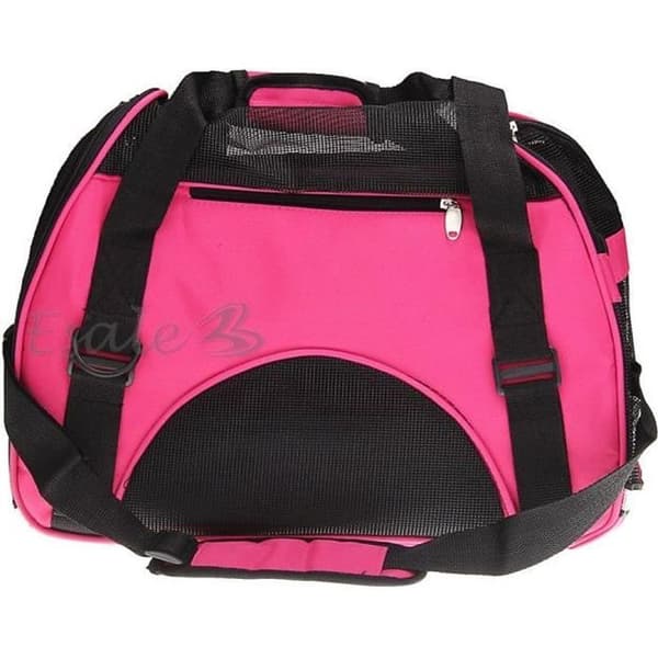 Transportväska - ROSA - Vattentät canvas - 43x20x29 cm - För hundar och katter - Storlek S