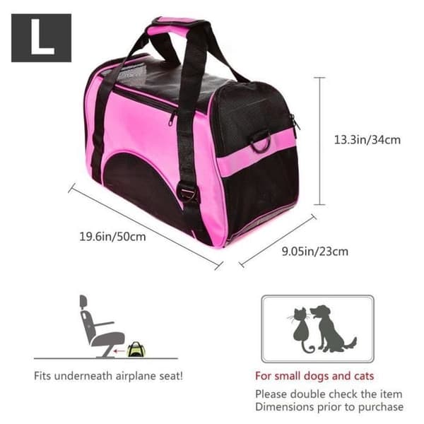 Bärväska - Ej specificerad - L - Rosa - Vattentätt Oxford-tyg - Transparent mesh