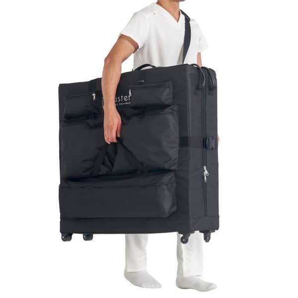 Master Massage Bärväska för massagebänk Nylontyg Ännu enklare transport Svart.