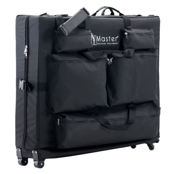 Master Massage Bärväska för massagebänk Nylontyg Ännu enklare transport Svart.