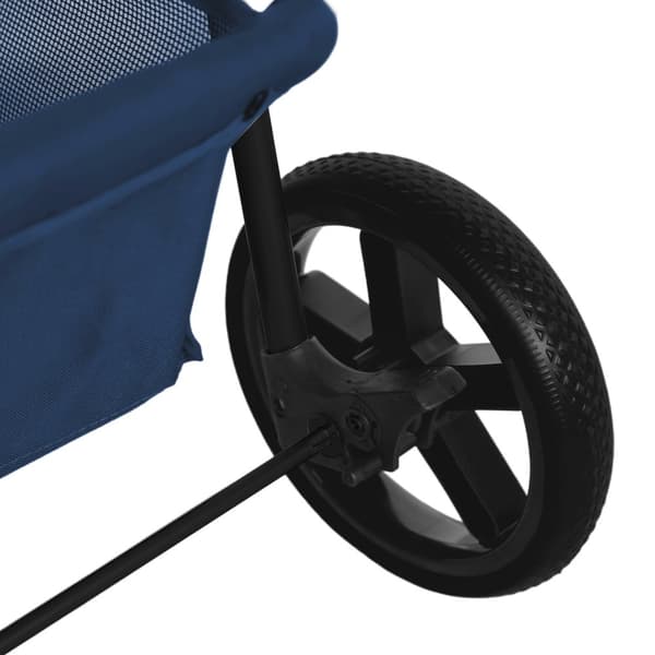 Pet Stroller with Organizer Caddy Bag Load Capacity 15kg Safety Leash Basket, Cup Holder and FREE Rain Cover | Travel trolley for Dogs and Cats