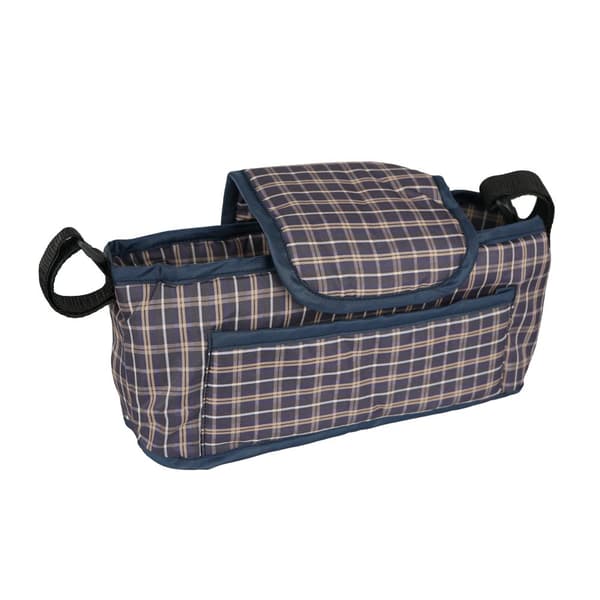 Pet Stroller with Organizer Caddy Bag Load Capacity 15kg Safety Leash Basket, Cup Holder and FREE Rain Cover | Travel trolley for Dogs and Cats