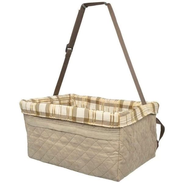 PetSafe Happy Ride Quiltad hundbältesstol för bilar - Lättjusterad rem - XL, brun