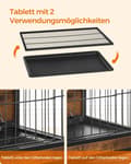 Miniatyrbillede 5 af 7: Hundbur - til hunde op til 20 kg - vintage brun