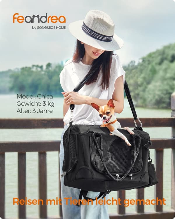 Foldbar hundbox - Size S - Classic Black