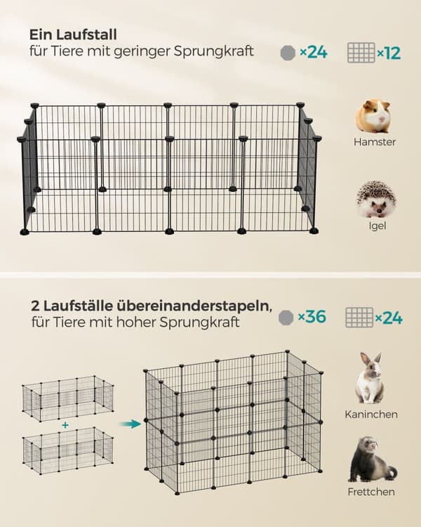 Kleindierverwijf - DIY - Metal - 123 × 63 × 41 cm - sort